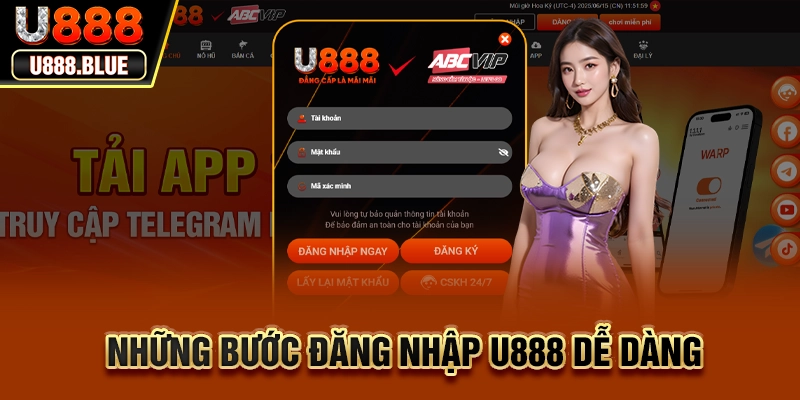 Những bước đăng nhập U888 dễ dàng Những bước đăng nhập U888 dễ dàng